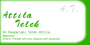 attila telek business card